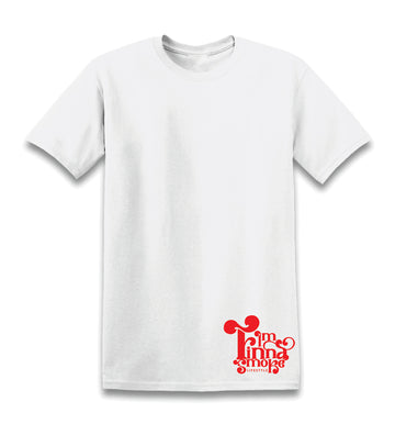 I'M FINNA .. LOGO T-Shirt. Features Red Full Logo on the Front Bottom on T-shirt and Red IFS Logo on the Back